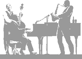 jazz band silhouette
